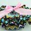 New Brown Leopard Printed Satin Bloomers Kids Baby Diaper Cover Bloomer with Bow Girls Shorts Wear