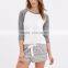 Anly northern europe cotton sleepwear printed contrast color shorts