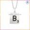 online shop china fashion jewelry FACTORY WHOLESALE price14k silver gold personalized name letter necklace