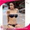 popular girl's bikini set metallic customized swimwear bikini