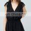 2016 Baiyimo Soft Fabric V-neck Elastic Waist Sleeveless Women Jumpsuit
