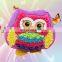 Plush DIY Owl Shape Stuffed Pillows Kids Creative Education Organic Plush Toys