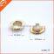 2015 new hot round brass gold eyelets for shoes, garment, handbags