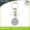 Die stamping metal trolley token shopping coin