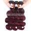 xuchang Fuxin 100% Brazilian human hair extensions two tone ombre colored hair weave bundles body wave silk staight