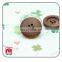 4 Holes Classic Natural Round Wooden Sewing Button For Coat