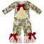 Girl Christmas Tree Romper Infant Lace Jumpsuit One Piece