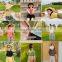 6968/Solid high quality all match baby girls t shirt colorful all match fresh summer girls boutique top