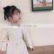 2020 autumn new girls sweater skirt mid-length  collar sweet Korean waist dress