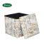 Crocodile skin texture modern faux leather pvc fabric ottoman PU storage ottomans furniture