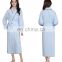 Luxury sleepwear 100% cotton unisex free size bathrobe for hotel and home