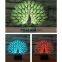 Hot Selling LED 3D Peacock Table Lamp,Led Bedside night light