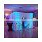 White Inflatable Led Cube Photo Booth Room Cabin Studio Booth With rgb Lights