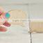 Custom made unpainted natural wood oval speech bubble
