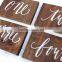 Custom made antique wooden board,painted vintage wooden plank