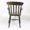 wood chair, antique side chair, wood curved back side chair