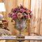 Resin Color Paint Gild Retro Fashion Creative Large Grey Flower Vase Art For Hotel Decor