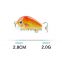 2.8cm 2g  Mini Wobblers Crankbait Fishing Lure Artificial Bait Hard Floating Wobbler for Fish Bass Fishing Tackle