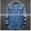 2021 New style Casual Denim Motorcycle Jacket wholesale Plus Size Cowboy cotton warm washed button winter jeans jackets men