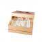 Luxury Rigid Art Paper Gift Box with Ribbons Custom Jewelry Paper Packaging boxes with EVA Inner