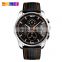 Best selling Custom relojes luxury brand SKMEI 9106 mens quartz analog wristwatches Genuine leather business watch