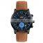 SKMEI 9147 6 time zone watch quartz wristwatch silicone watch band for men