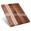 Large Walnut Cherry Maple Wood Combination Cutting Board Reversible with Sorting Compartment 17x13x1.1 in