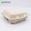 Disposable Biodegradable 9*9  3C Take away Sugarcane container