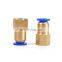 SNS SPCF Series Straight Female Thread Quick Connect Brass Pneumatic Fitting for air pu tube hose