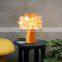 Fashion Flower Shade Acrylic Table Lamp Portable Bedroom Bedside Table Light for Party And Wedding