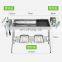 Outdoor stainless steel portable folding grill charcoal grill