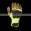 Sandy Nitrile Coated TPR Impact Protection Safety Gloves Oilfield Heavy Duty Work Gloves Mechanical Anti-Collision Gloves
