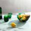 Creative Glass Heart-Shaped Plate Simple Modern Two-Color Compote Decoration Bowl
