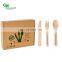 YADA 140mm Disposable Wooden Cutlery Eco-friendly Birch Wood Knife Spoon Fork for Kids
