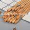 Customizable Eco-friendly Biodegradable Round Bamboo Chopsticks Reusable Natural Wooden Chopsticks