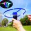Kid Sports Pull Line Saucer Toys Children outdoor Fun Rotating Flying Toy LED Light Processing Flash Flying Toy For Parks Beach