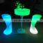 PE Waterproof 110CM Round RGB Colors Bar Table 24VDC Led Light Cocktail Table With Remote Control Club Seating Led Furniture