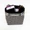 Black Houndstooth Canvas Small Car Sundries Organizer Hanging Car Organizer