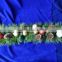 HOT SALE! 8 FT Green PVC Christmas Tinsel,Green Leaf Tinsel Garland,BALLs decoratived PVC garland