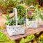 zakka decoration wooden chips weave flower pots