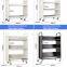 China Factory Wholesales Hengna 3-Tier Flatbed Book Truck for Schools & Offices | Double-Sided Use | Mobile Storage Cart