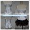 Wholesale cheap Lady Sexy white bridal strap corset top with garter g-string wholesale checkout