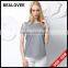 2015 Fashion Sexy Embroidery Hollow Out Solid Summer Backless Women 3d Printing T-shirt