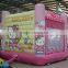 2014 New Hello Kitty castle pvc inflatable playground for kids