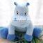 soft plush hippo toys/stuffed plush sitting hippo for sleep/pink plush stuffed hippo