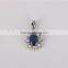 925 sterling silver green stone jewelry pendant necklace