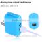 colorful multiple eu/us dual port wall charger for iphone6 plus
