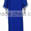 2016 latest fashion short sleeves maxi dress with rope embroidery on hem