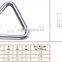 Cheap Price High Quality Triangle Ring Stainless Steel Aisi 316 304 OEM Service China Rigging Hardware