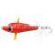 Chentilly CHPA3 red color big eye wing wood bird fishing lure trolling wooden plane lure